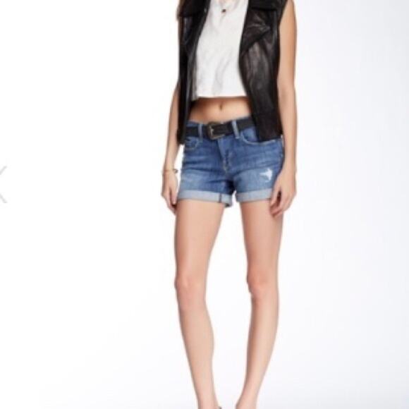 Genetic Distressed Cuffed Denim Shorts 27 - Picture 1 of 7